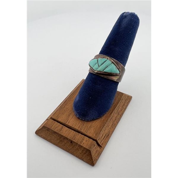 Zuni Sterling Silver Turquoise Ring