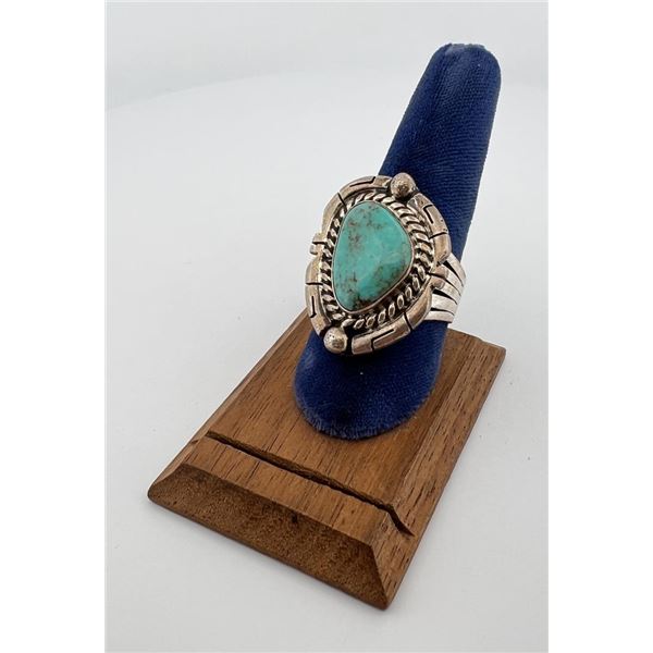 Navajo Sterling Silver Turquoise Ring