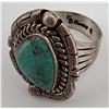 Image 3 : Navajo Sterling Silver Turquoise Ring