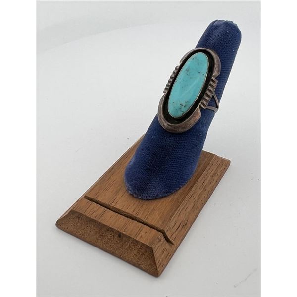 Navajo Sterling Silver Jet Ring