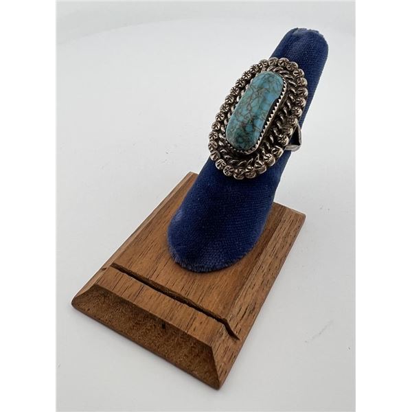 Navajo Sterling Silver Jet Ring