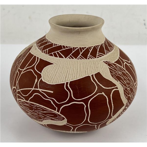 Mata Ortiz Pottery Vase Pot Heri Mora