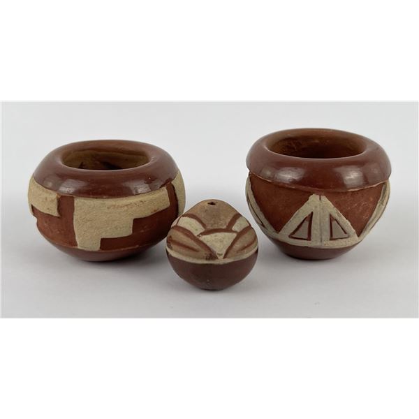 Miniature Santa Clara Indian Pueblo Pots