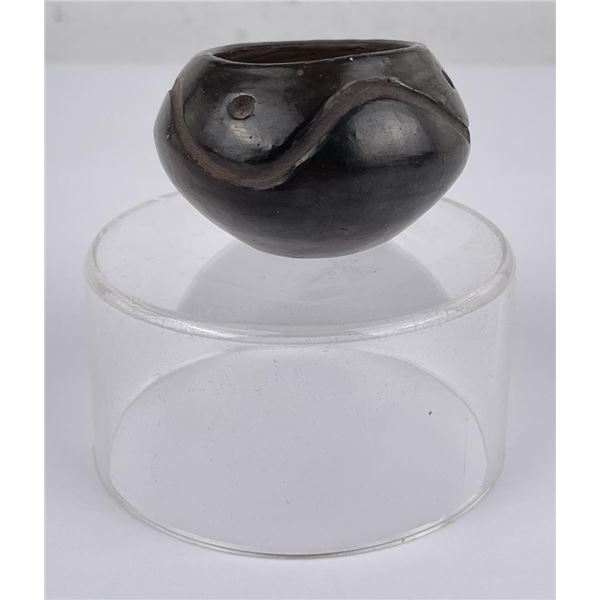 Miniature Black Santa Clara Pueblo Vase