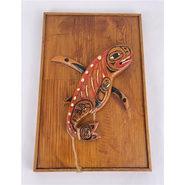 Haida Indian Northwest Coast Whale Carving