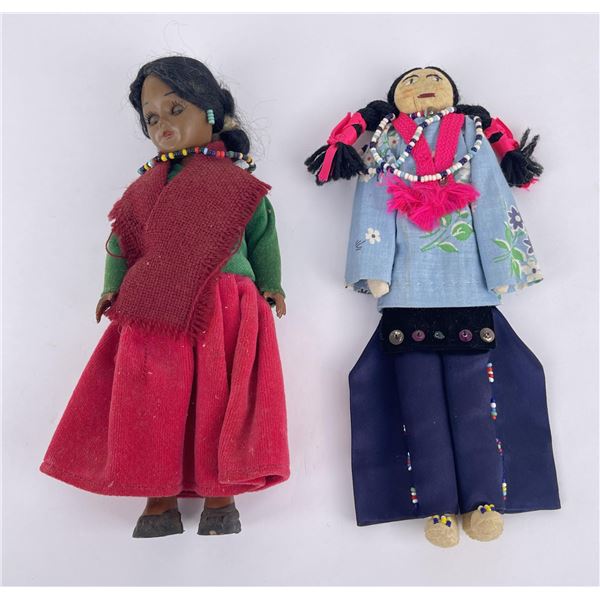 Pair of Native American Indian Dolls