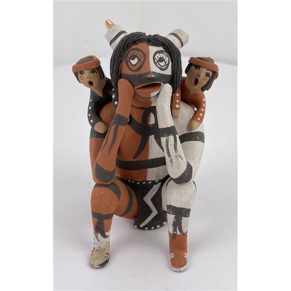 Jemez Pueblo Indian Pottery Clown Storyteller