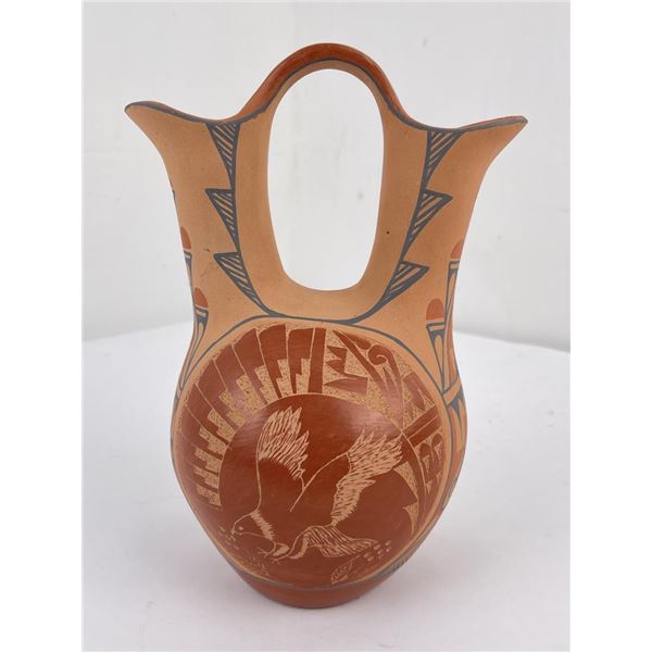 Jemez Pueblo Indian Pottery Wedding Vase