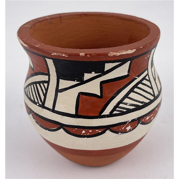 Jemez Pueblo Indian Pottery Bowl Vase Pot