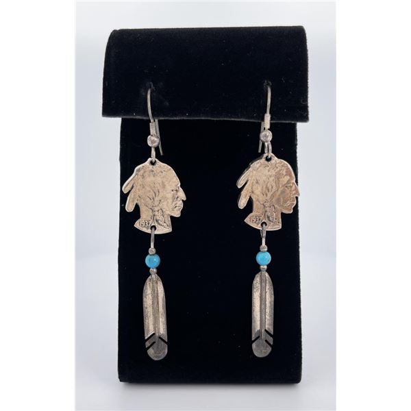 Buffalo Nickel Earrings