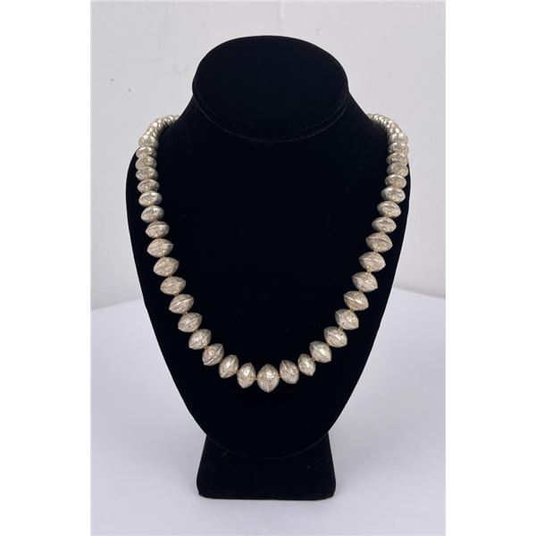 Navajo Sterling Silver Pearls Bench Beads