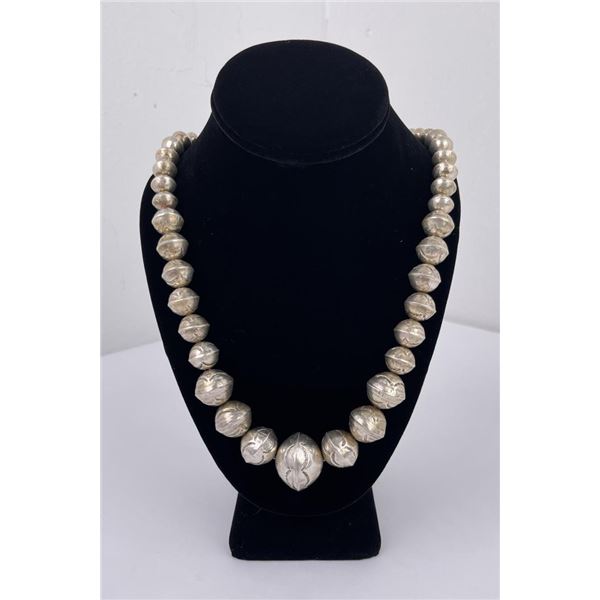 Navajo Sterling Silver Pearls Bench Beads