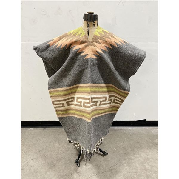 Mexican Woven Poncho Rug