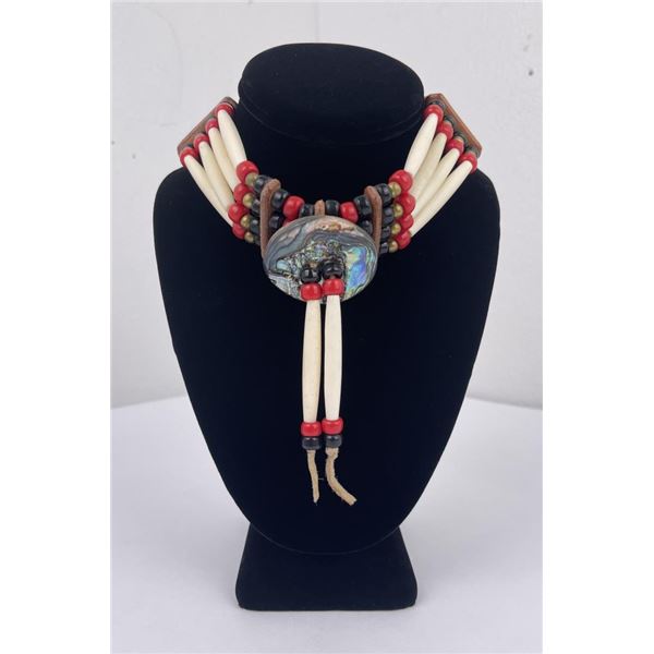 Native American Indian Bone Choker