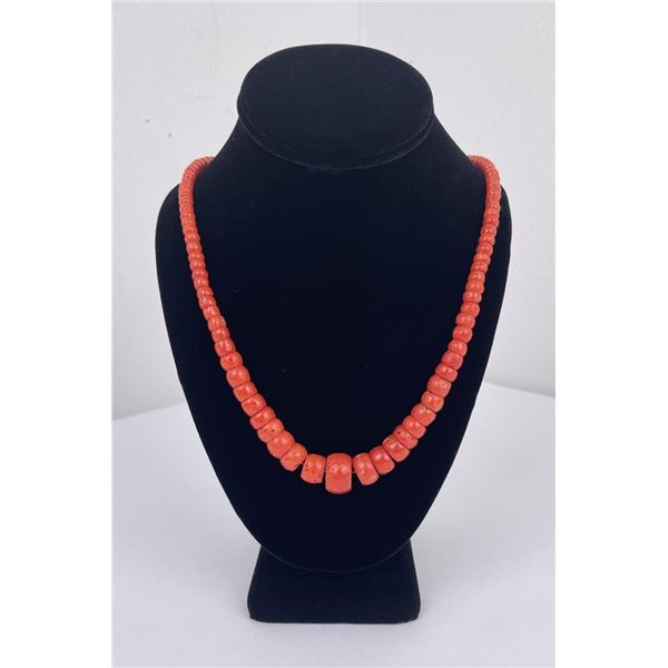 Navajo Red Coral Necklace