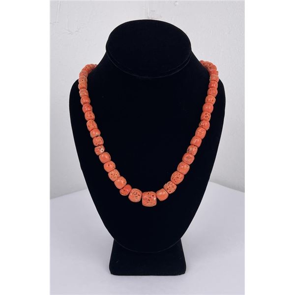 Navajo Red Coral Necklace