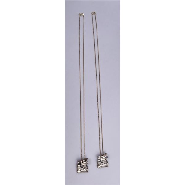 Haida Northwest Coast Sterling Silver Necklaces