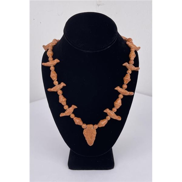 Native American Indian Pipestone Necklace