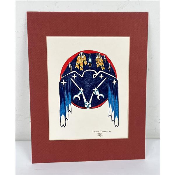 Thomas Simrus Native American Indian Drawing