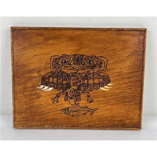 John R. Bennett Haida Indian Drawing on Board