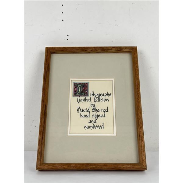 David Sherrod Lithographs Display Sign