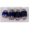 Image 1 : Lot of 4 Large Chevron Indian Trade Beads