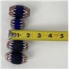 Image 3 : Lot of 4 Large Chevron Indian Trade Beads