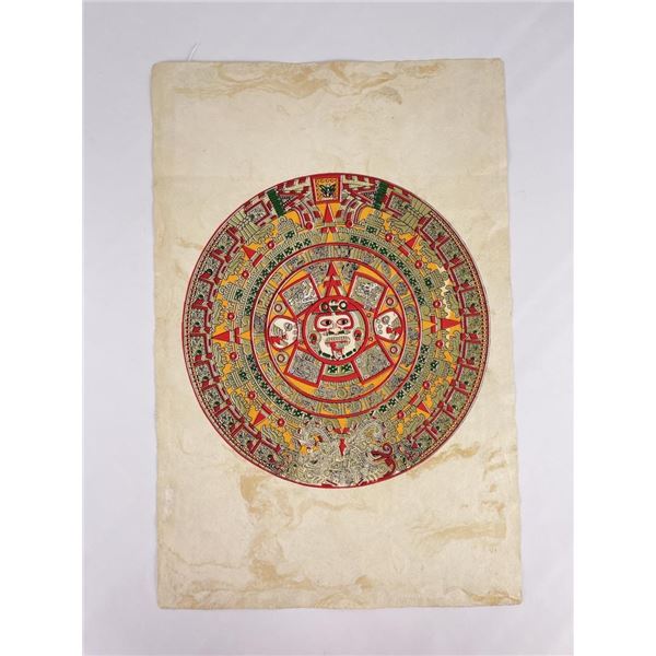 Aztec Calendar Print