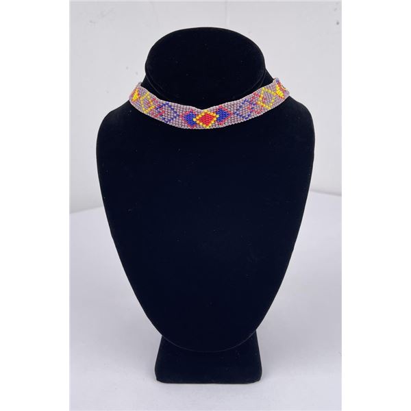 Native American Indian Beaded Choker Necklace