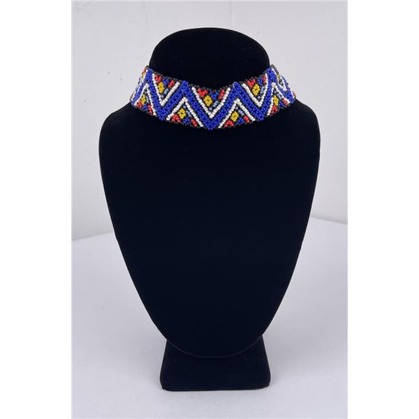 Native American Indian Beaded Choker Necklace