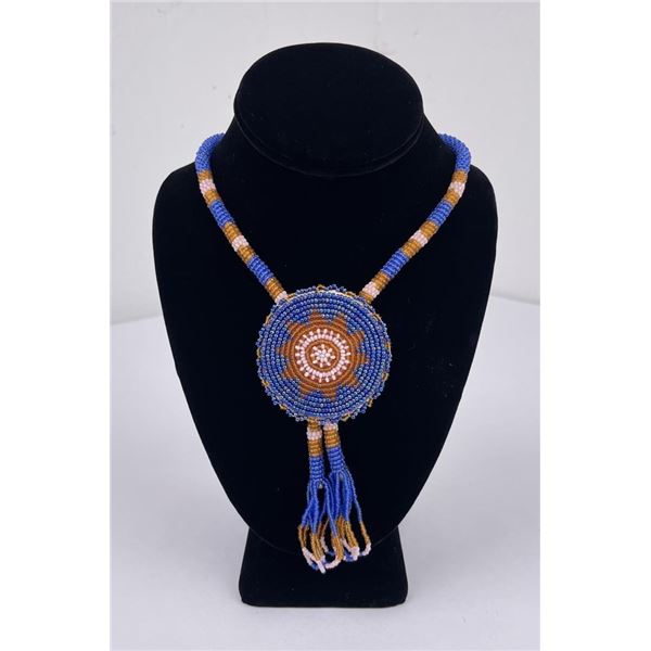 Native American Indian Beaded Bolo Tie