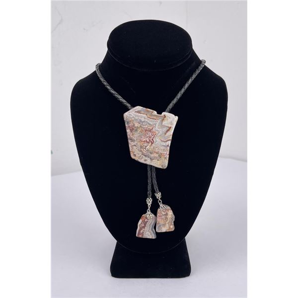 Lace Agate Bolo Tie