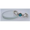 Image 1 : Sandcast Navajo Sterling Silver Turquoise Bracelet