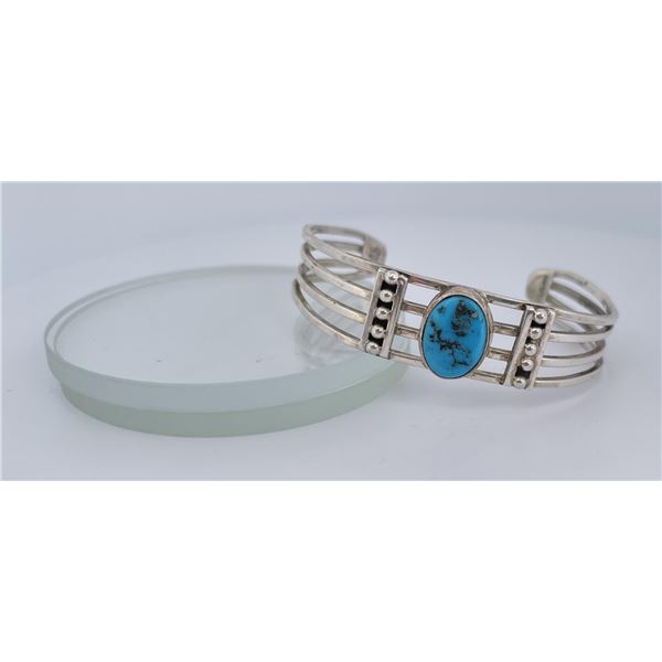 Navajo Sterling Silver Turquoise Bracelet