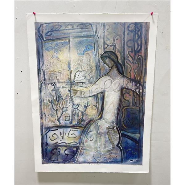 Taos Window Bill Rane Signed Print