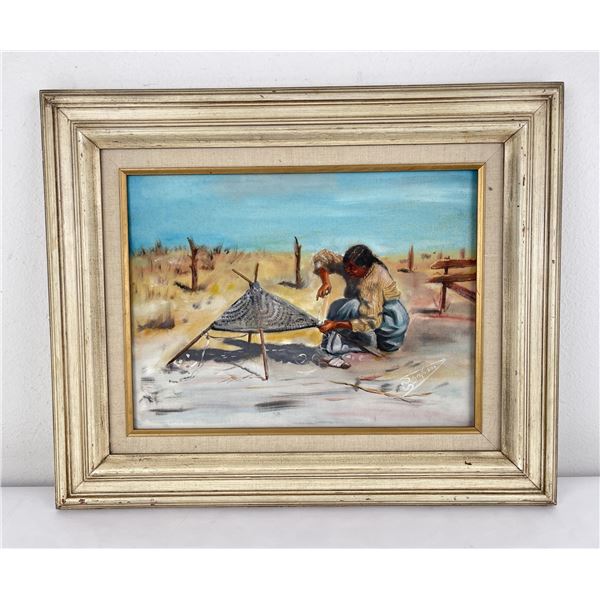 George Cochran Cherokee Indian Painting