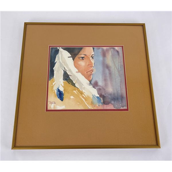 Tommie Moller Indian Watercolor Painting