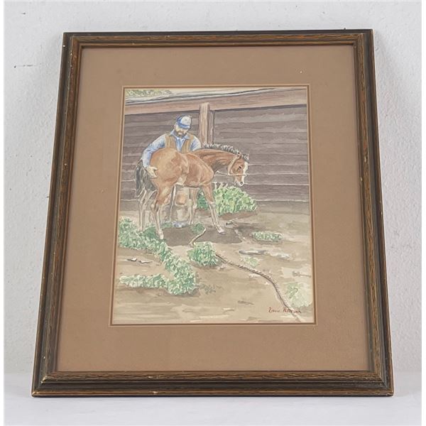 Farrier Watercolor Painting