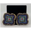 Image 1 : Plains Native American Indian Beaded Rosettes
