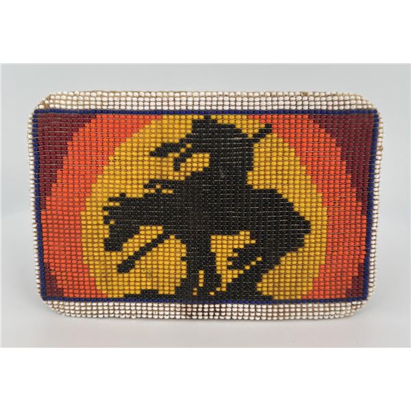 Montana Native American Indian Beaded Belt Buckle