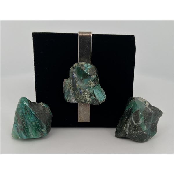 Navajo Turquoise Cufflinks and Money Clip