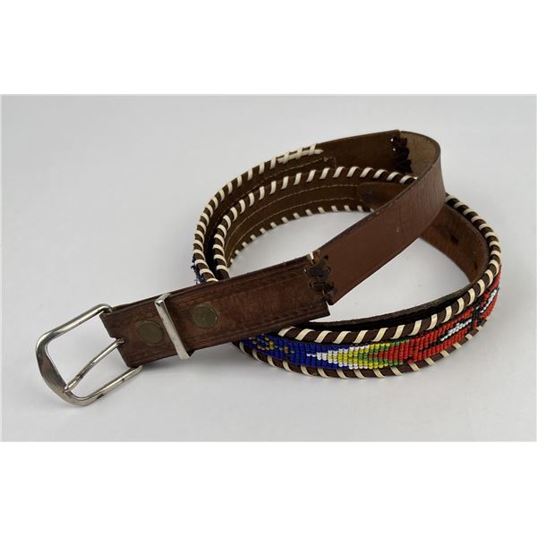 Native American Indian Beaded Belt