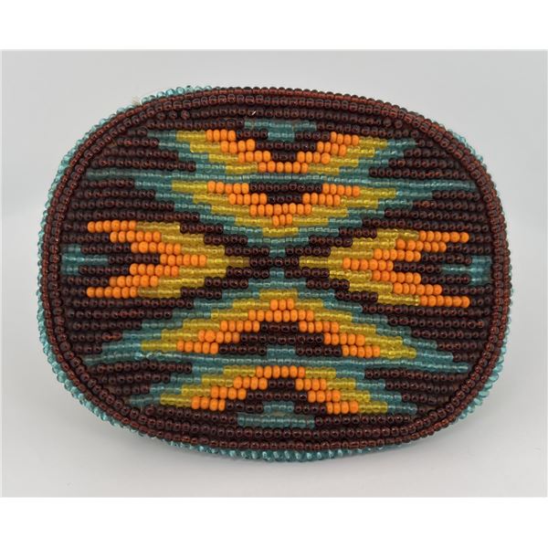 Native American Indian Beaded Belt Buckle