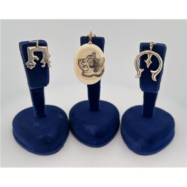 Navajo Sterling Silver Necklace Pendants