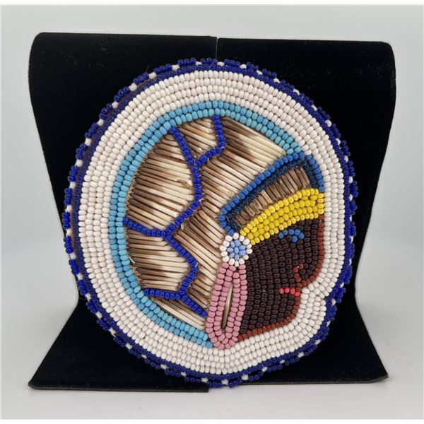 Quilled and Beaded Brooch Native American Indian