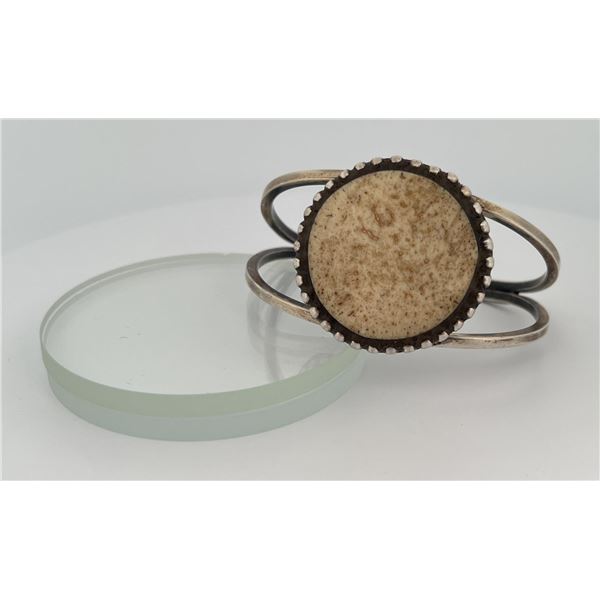 Navajo Sterling Silver Bone Bracelet