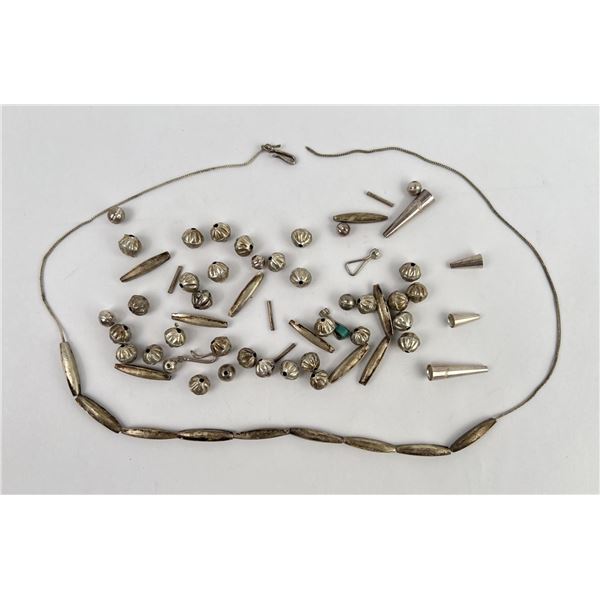 Navajo Sterling Silver Bench Beads
