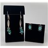 Image 1 : Navajo Sterling Silver Turquoise Earrings