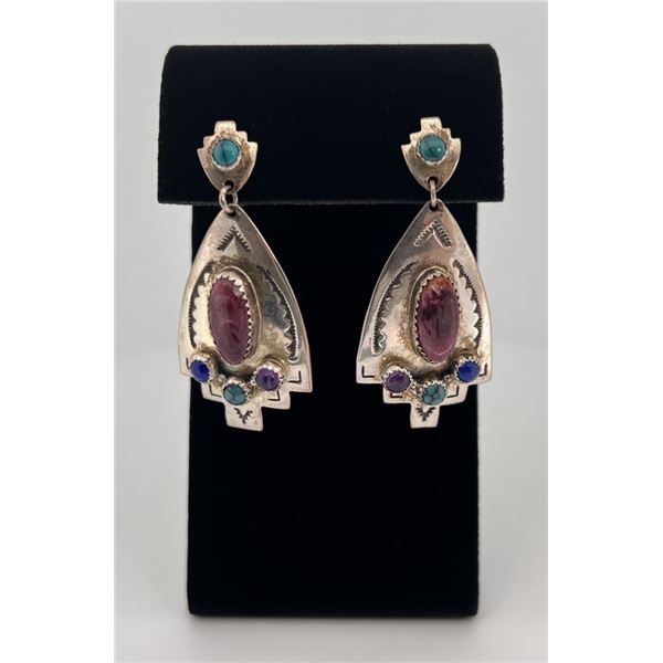 Navajo Sterling Silver Turquoise Earrings