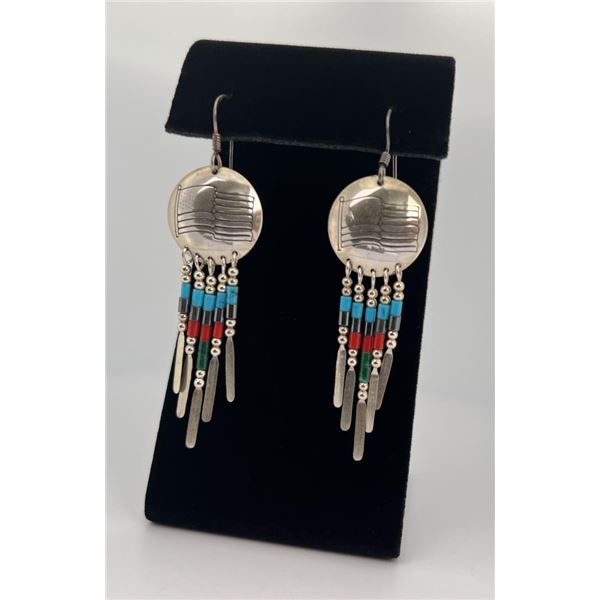 Navajo Sterling Silver Turquoise Earrings
